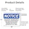 Signmission Solicitation Distribution Of Literature, 18 in W x Rectangle, Plastic OS-2PACK-NS-P-1218-L-18364 - alternate 7